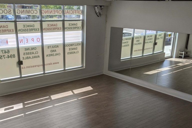 A big, open, studio space available for rentals, dance practices, Yoga classes, fitness classes close to various amenities, bus stops in a family oriented neighborhood in markham.